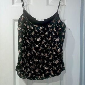 Honey Punch FLORAL SATIN CAMISOLE TOP NWOT